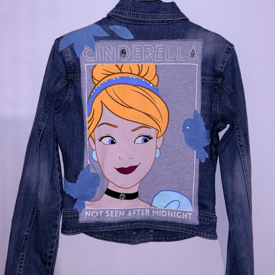 Veste en jean upcyclées Cendrillon