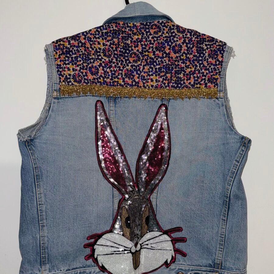 veste en jean upcyclée