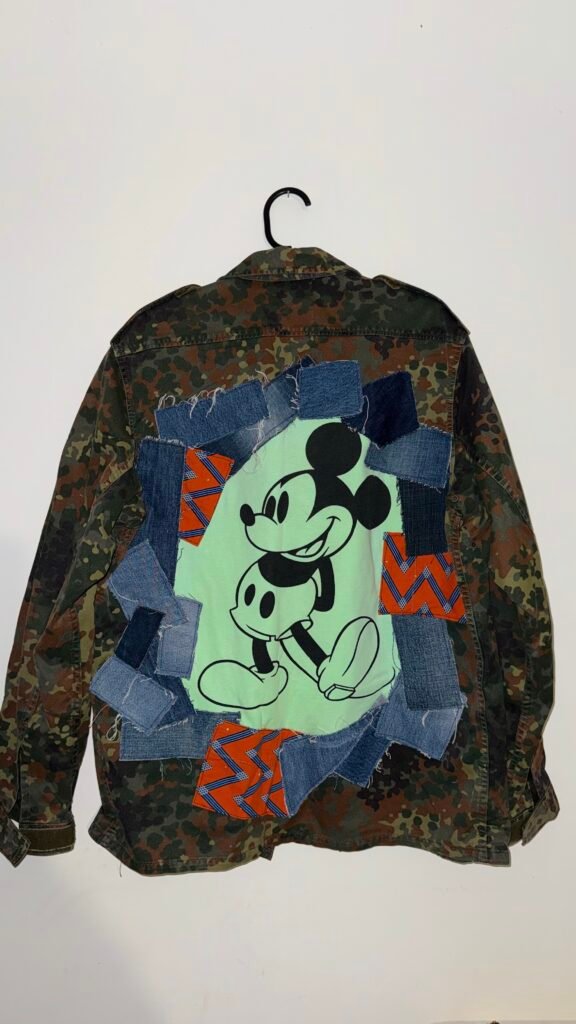 Veste militaire customisée – pièce unique