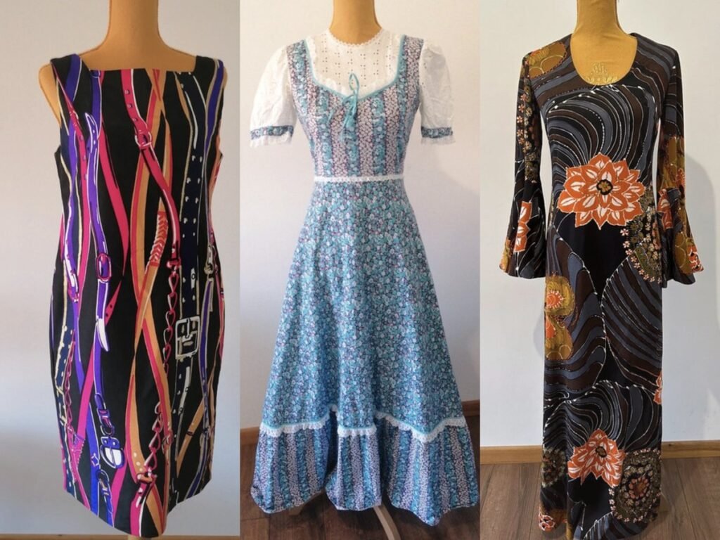 Trois robes vintage de la friperie Marija Stoja